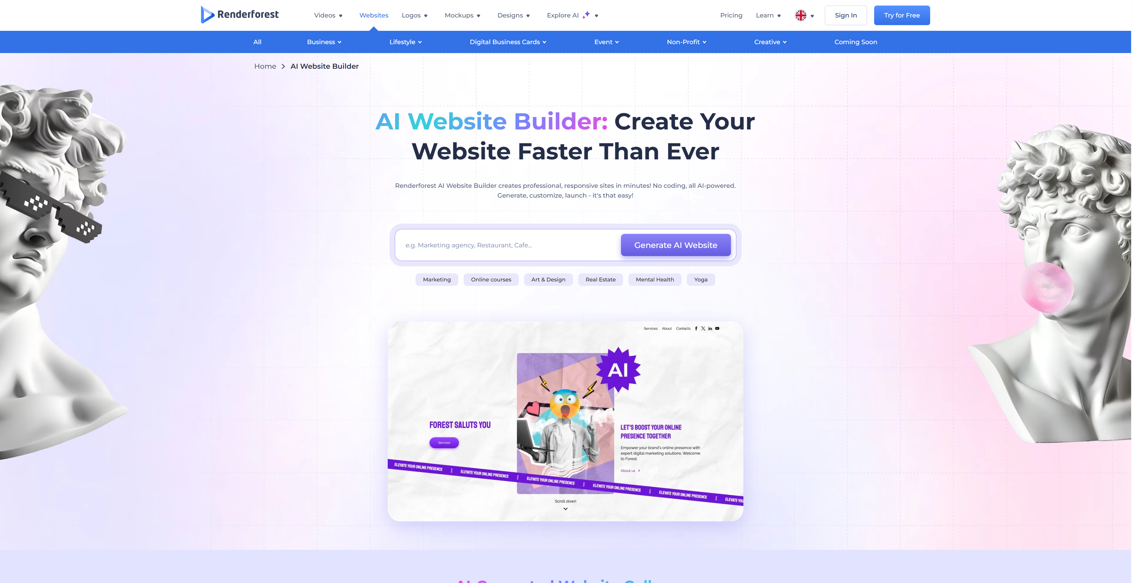 Renderforest: All-in-One Video, Logo & Website Maker Powered by AI - AItrendytools